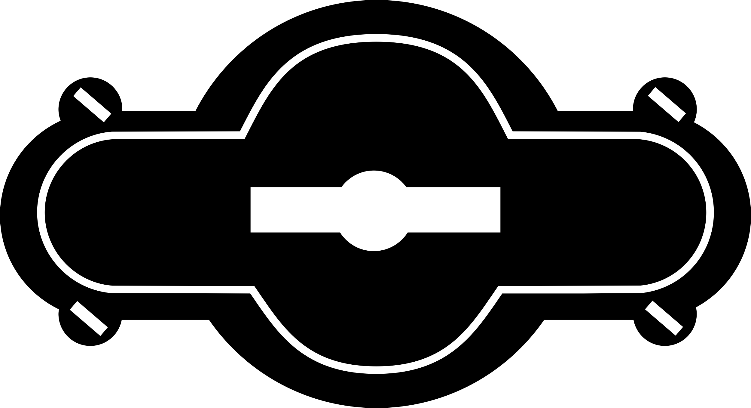 Keyhole In Black Rounded Horizontal Shape Svg Line Art Free Vectors